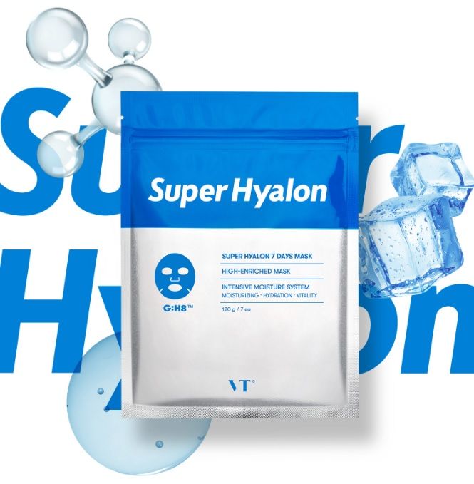 Набор ежедневных тканевых масок VT Cosmetics Super Hyalon 7 Days Mask -7шт