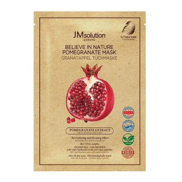 Маска с экстрактом граната JMsolution Europe Believe In Nature Pomegranate Mask